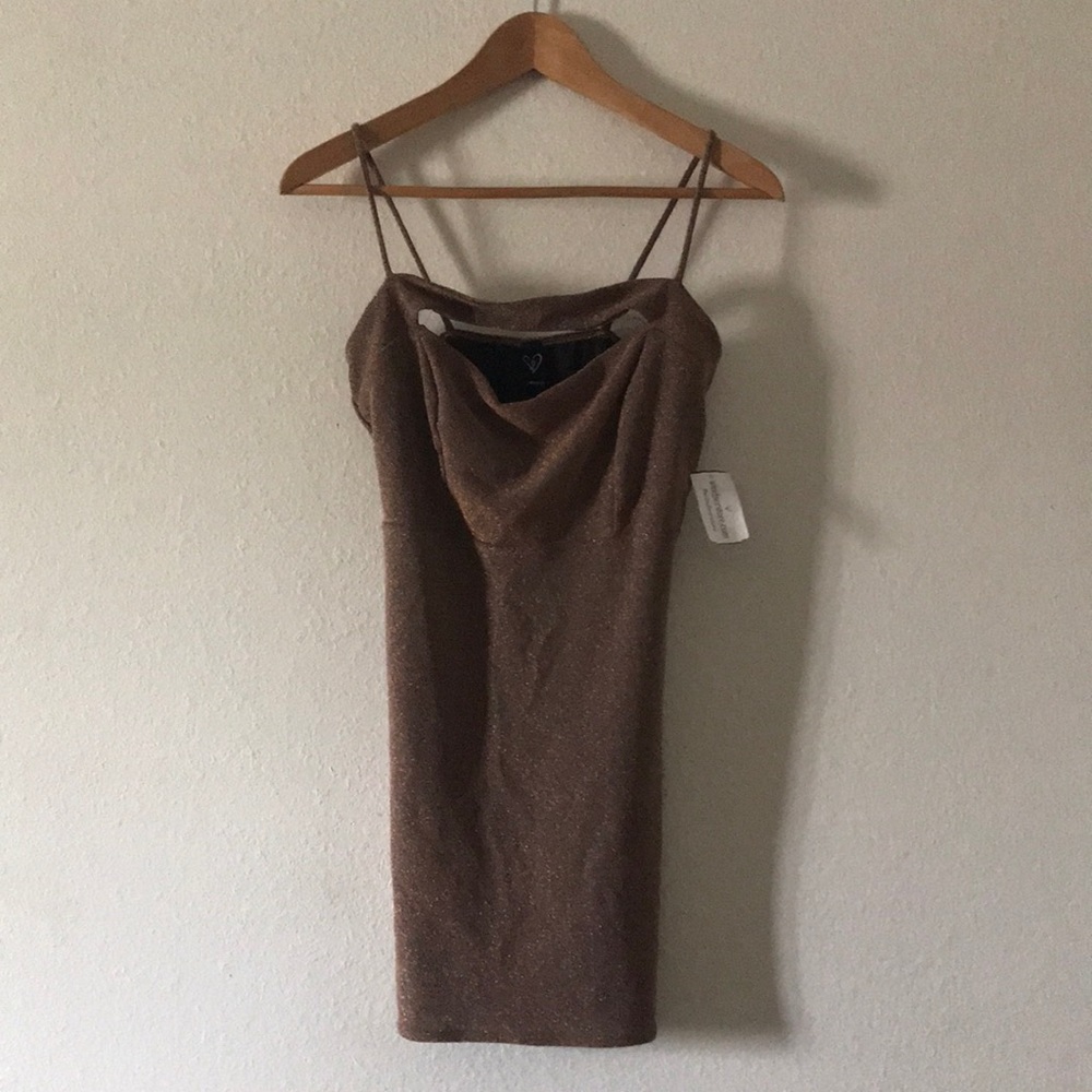 Gold Mini dress